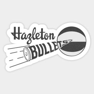 Defunct Hazleton Bullets EBA Basketball 1973 Sticker